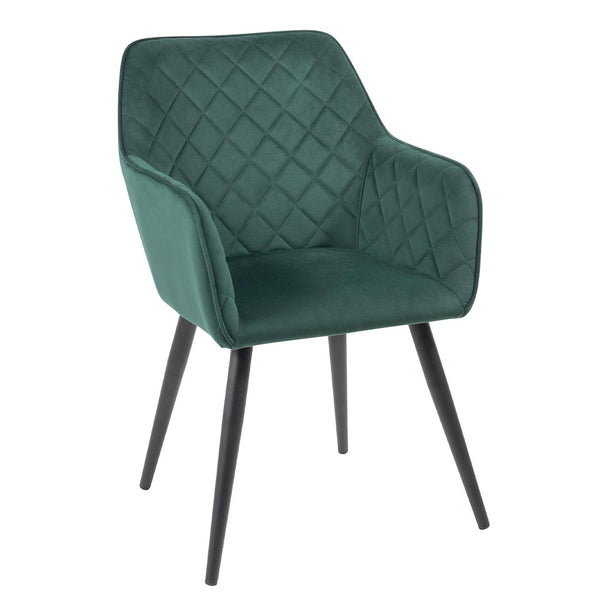 Chaise en Velours Vert CHACORVERT