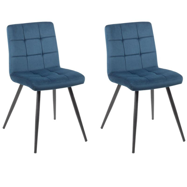 Chaise Bleu CHAFRABLEUN-LOT DE 2