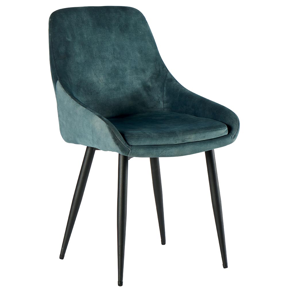 Chaise Bleu pétrole CHALOW-LOT DE 2