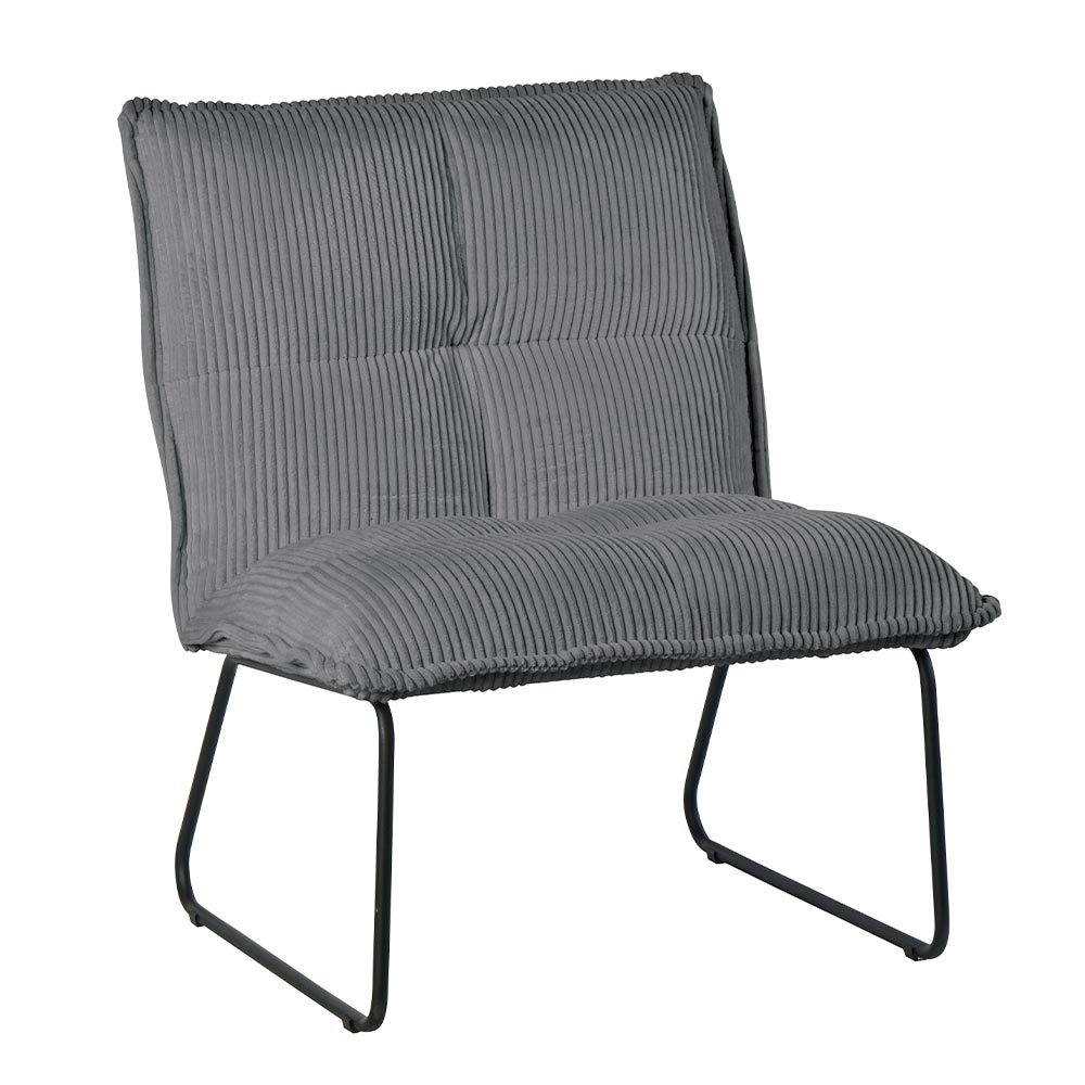 Fauteuil Gris CALVIN