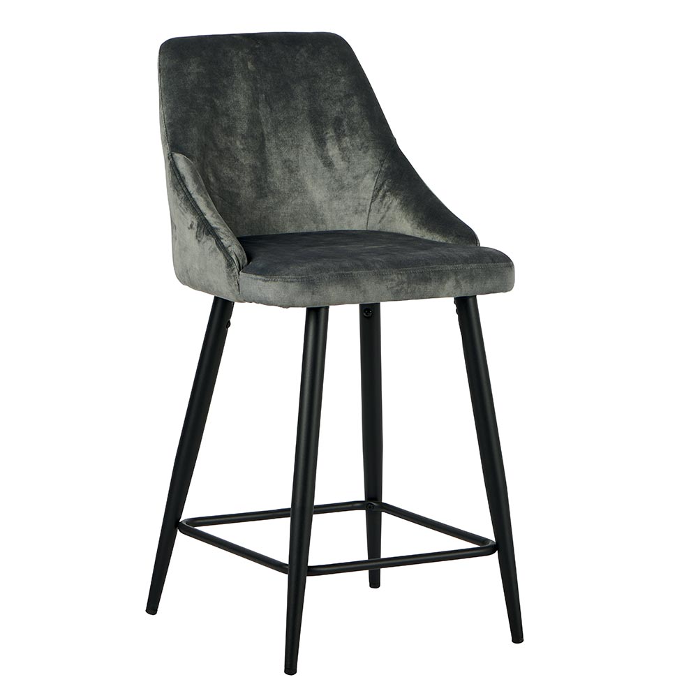 Chaises îlot Gris CHAILOUGRI-LOT DE 2