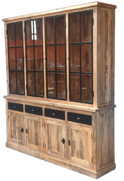 Vitrine en Manguier massif WOOD-220