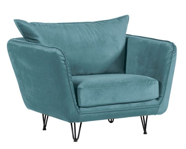 Fauteuil Bleu pétrole HASTING