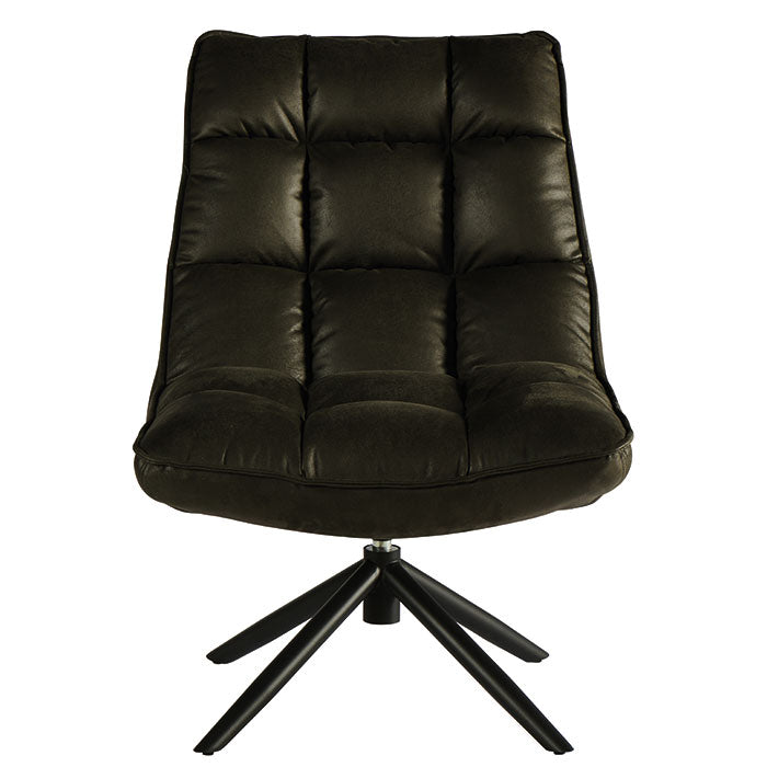 Fauteuil Pivotant Gris GRUNDY