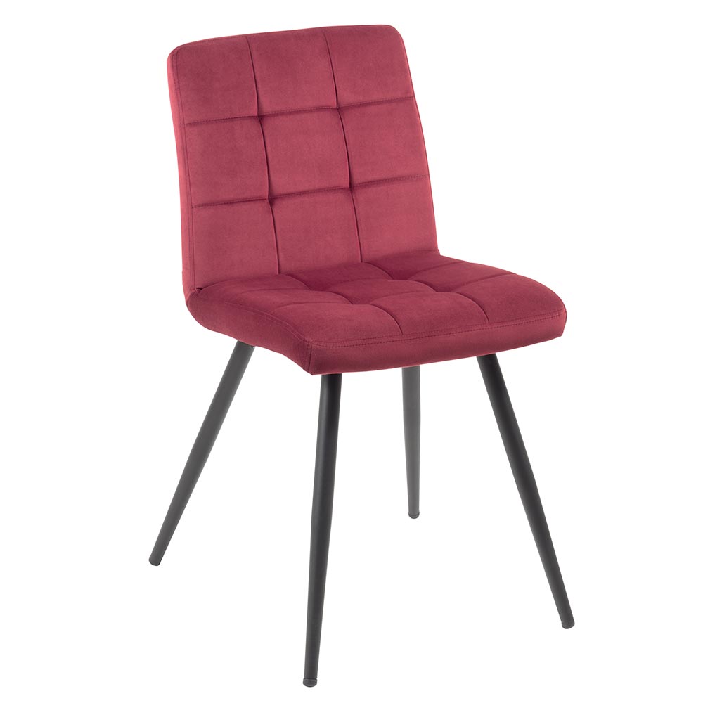 Chaise Bordeaux CHAFRABORN-LOT DE 2