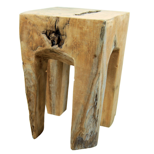 Tabouret  en Racine de Teck FERTABOU 10C